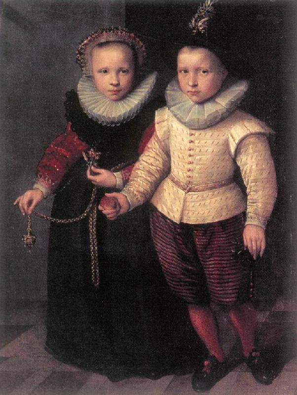 KETEL, Cornelis Double Portrait of a Brother and Sister sg China oil painting art